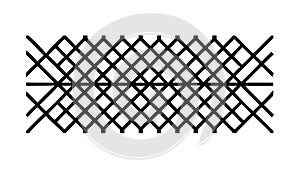 Wavy Grid Pattern: Dynamic Abstract Linear Design, vector design Generative AI