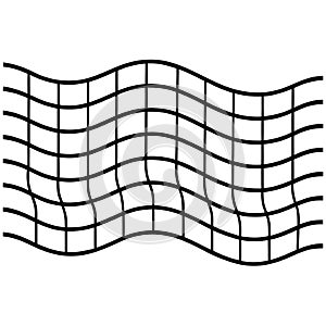 Wavy grid pattern illustration for backgrounds and design elements