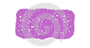 Wavy Grunge Chalk Quote Frame Rectangle