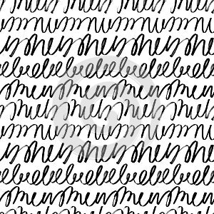 Wavy grunge lines vector seamless pattern