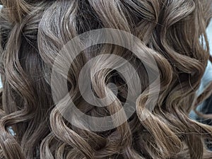 Wavy hair as a background texture.