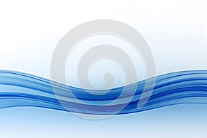 Wavy horizontal lines in blue on white background