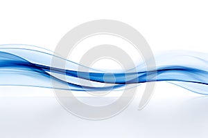 Wavy horizontal lines in soft blue on white background