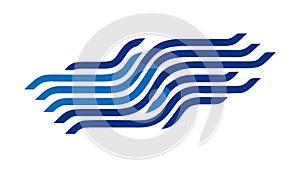 Wavy Interlaced Lines Abstract Linear Pattern Vector, vector design Generative AI