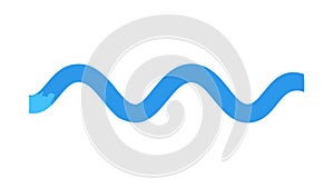 Wavy Line Blue Abstract Water Wave Pattern Vector, vector design Generative AI