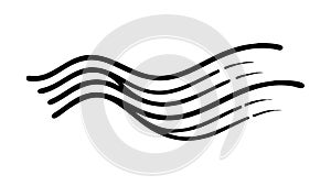 Wavy Lines Abstract Pattern, Flow Movement, Dynamic Design Element, vector design Generative AI