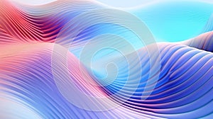 Wavy lines in a computer-generated image. Generative ai