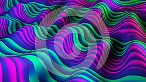 Wavy lines in a computer generated image. Generative ai