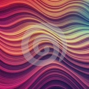 Wavy lines create a dynamic, flowing pattern with smooth, undulating curves. These