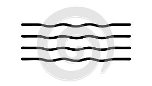 Wavy Lines Pattern, abstract fluid background texture, dynamic and simple design, vector design Generative AI