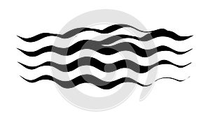 Wavy lines pattern, fluid design, water, and movement, vector design Generative AI