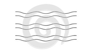 Wavy Lines Pattern Icon, Fluidity, Motion Abstract, vector design Generative AI