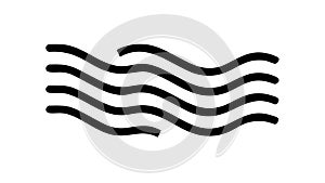 Wavy Lines Pattern: Seamless Abstract Background, vector design Generative AI