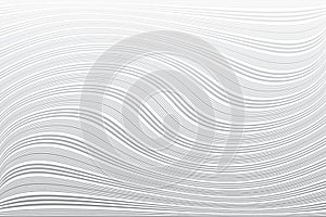 Wavy Lines Pattern. White Textured Background