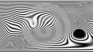 Wavy lines in turbulent motion, seamless loop