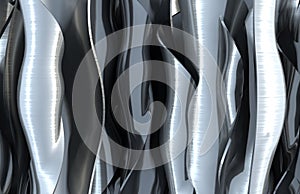 Wavy metal abstract background