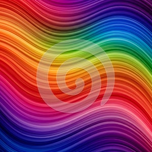 Wavy, multicolored abstract pattern with a flowing, gradient effect. The spectrum