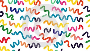 Wavy Multicolored Line Pattern, Dynamic Abstract Design, vector design Generative AI