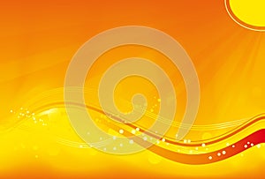 Wavy orange background