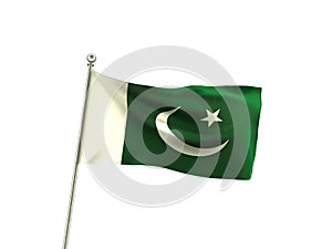 Wavy Pakistan Flag