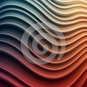 Abstract geometric pattern with a grid of 3D blocks creating a rainbow gradient. Each