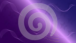 Wavy Pattern With Thin Lines on Purple Background
