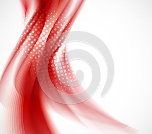 Wavy red background