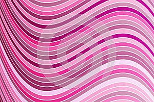 Wavy retro pattern with pink stripes