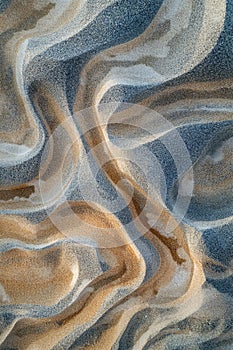Wavy Sand Pattern Close Up