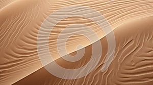 Wavy sand texture background. Desert and dunes. Flat lay. Top view