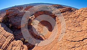 Wavy sandstone badlands at Ferry Swale near Page AZ