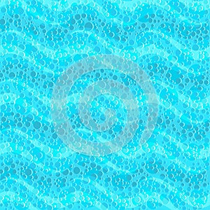 Wavy seamless background with foam