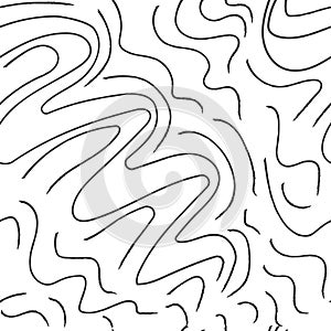 Wavy seamless pattern. Texture made in hand drawn pencil style.