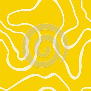 Wavy Seamless Trippy Pattern. Seamless pattern of colorful abstract squiggles print, scribble spiral and wavy lines