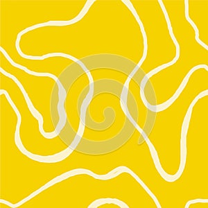 Wavy Seamless Trippy Pattern. Seamless pattern of colorful abstract squiggles print, scribble spiral and wavy lines