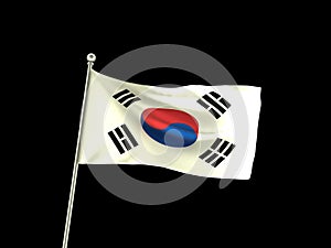Wavy South Korea Flag