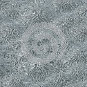 Wavy surface characterized by an intricate mesh-like pattern. The undulating design