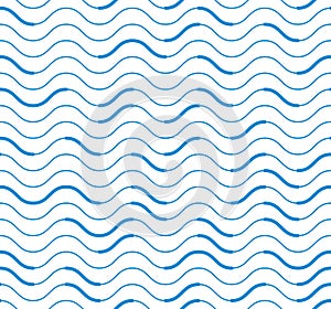 Wavy technical lines seamless pattern, vector abstract repeat endless background.