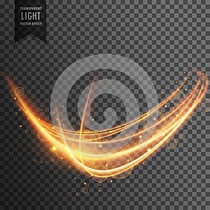Wavy transparent light effect background