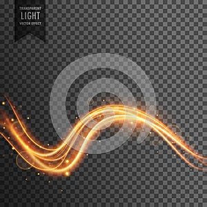 Wavy transparent light effect background
