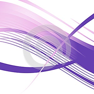 Wavy violet lines. Abstract background. Ready template for your design.