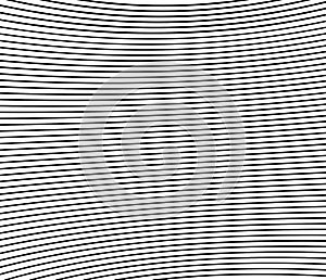 Wavy, waving curvy parallel lines. Undulate, squiggle stripes background, pattern and texture