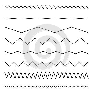 Wavy, waving, zigzag crisscross line, stripe element