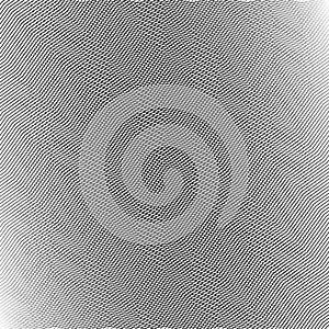 Wavy, waving, zigzag lines crosshatch grid, mesh pattern. Abstract curvy criss-cross lines texture. Tangle wrinkle stripes. photo