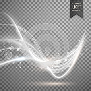 Wavy white transparent light effect background