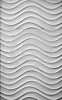 Wavy white wall