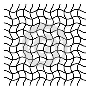 Wavy, zig zag, criss cross grid pattern