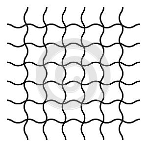 Wavy, zig zag, criss cross grid pattern