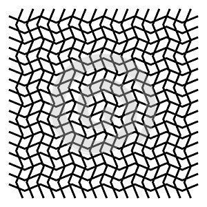 Wavy, zig zag, criss cross grid pattern