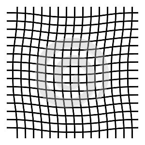 Wavy, zig zag, criss cross grid pattern